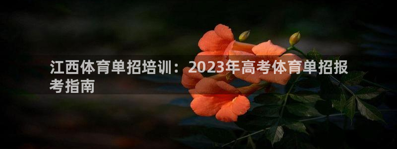 富联科技上市了吗最近：江西体育单招培训：2023年高