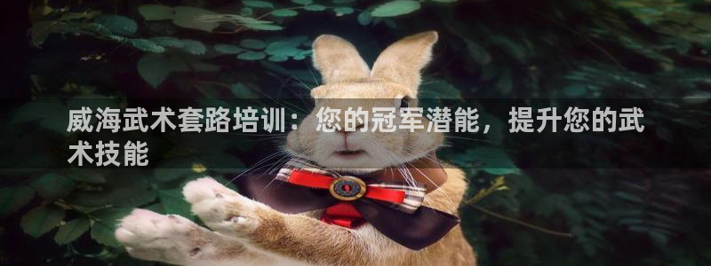 富联娱乐够7O777：威海武术套路培训：您的冠军潜能