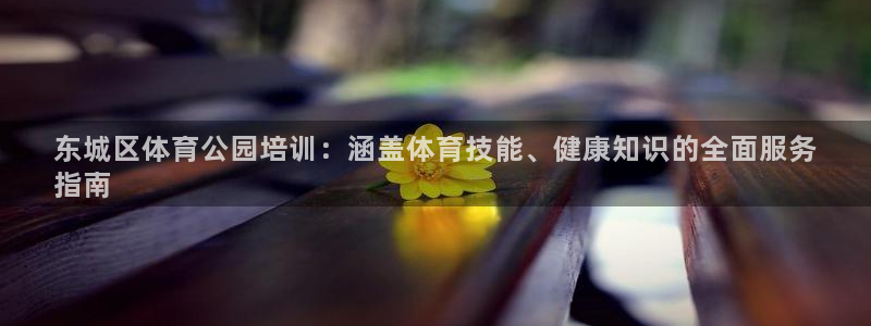 富联平台代理注册条件：东城区体育公园培训：涵盖体育技